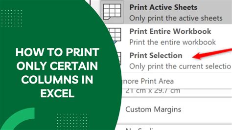 how to print certain columns in excel and why it's important to optimize your printing process