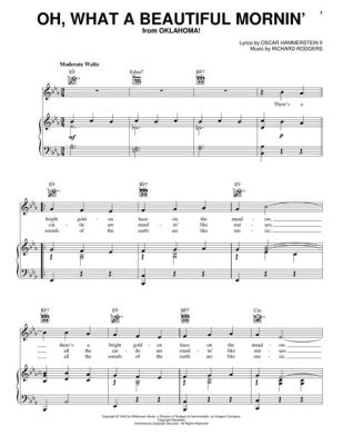 oh what a beautiful morning sheet music The sun rises in the east, painting the sky with hues of orange and pink, setting the stage for a new day filled with possibilities and opportunities.